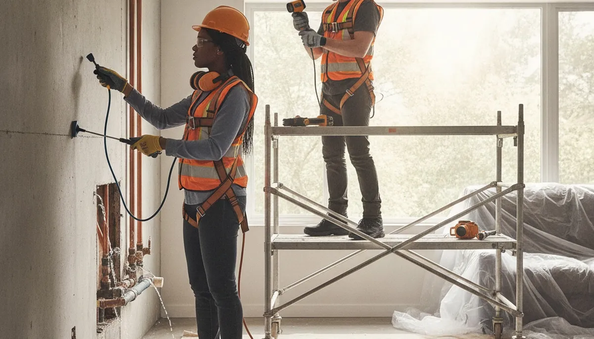 Leak detection service in Allentown, PA for homes with hidden pipe leaks and water damage inspection