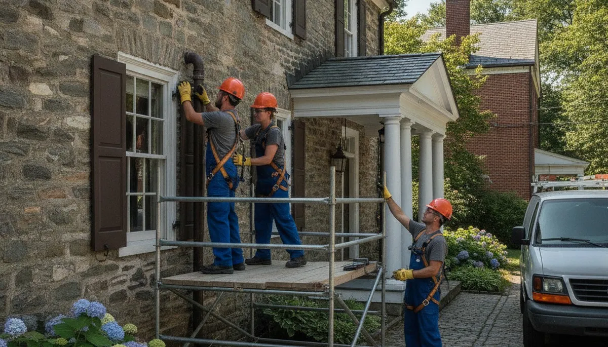 Plumbing repair service truck in Allentown, PA for residential and commercial repairs