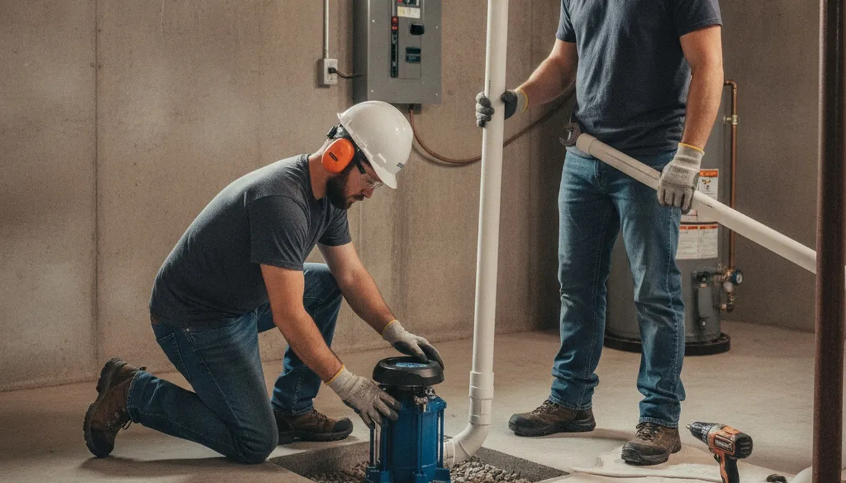 Sump pump installation service for Allentown, PA homes by On Call Plumbers